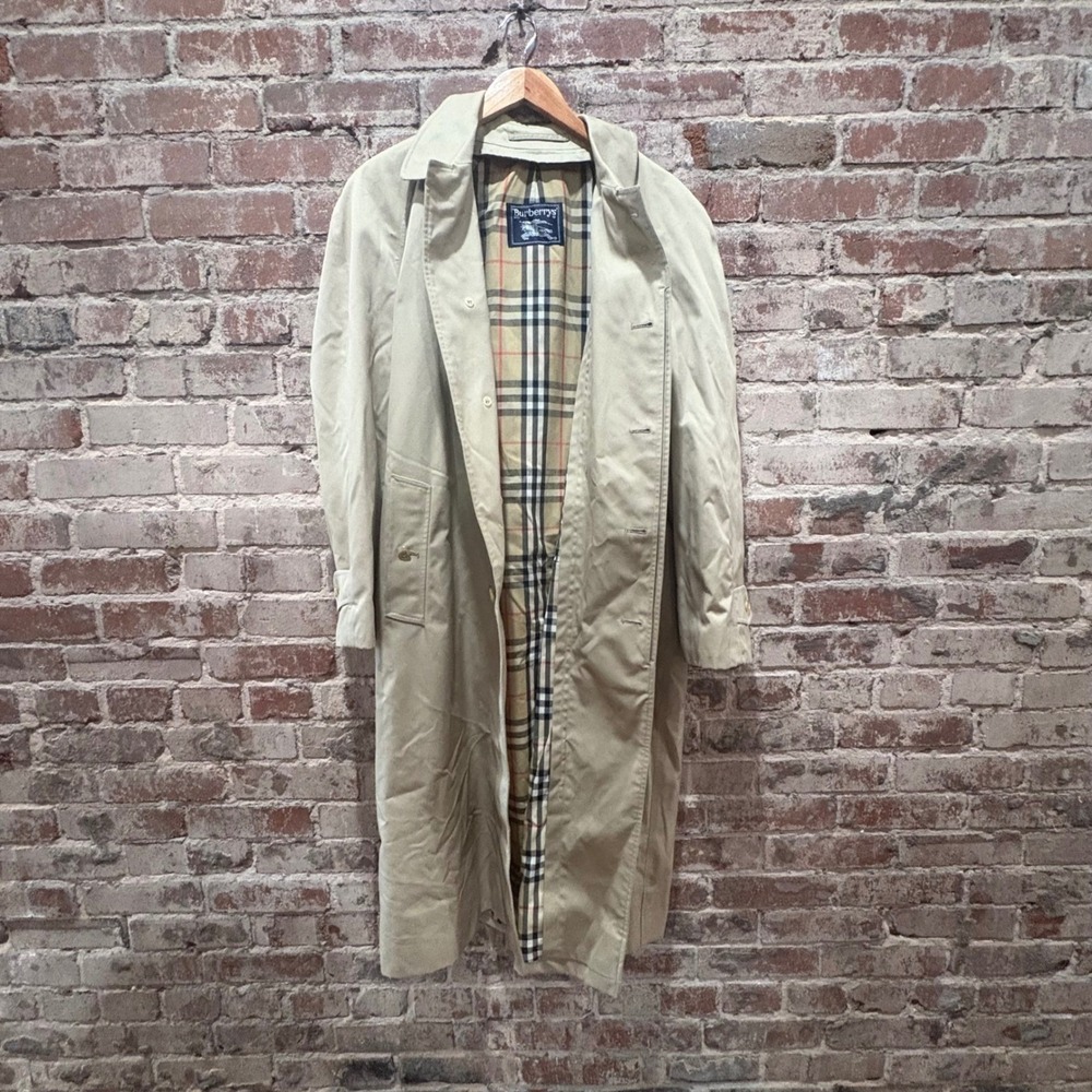 Burberry Vintage Trench Coat – Size 40 Regular – Zip-In Nova Check Liner - Picture 10 of 16